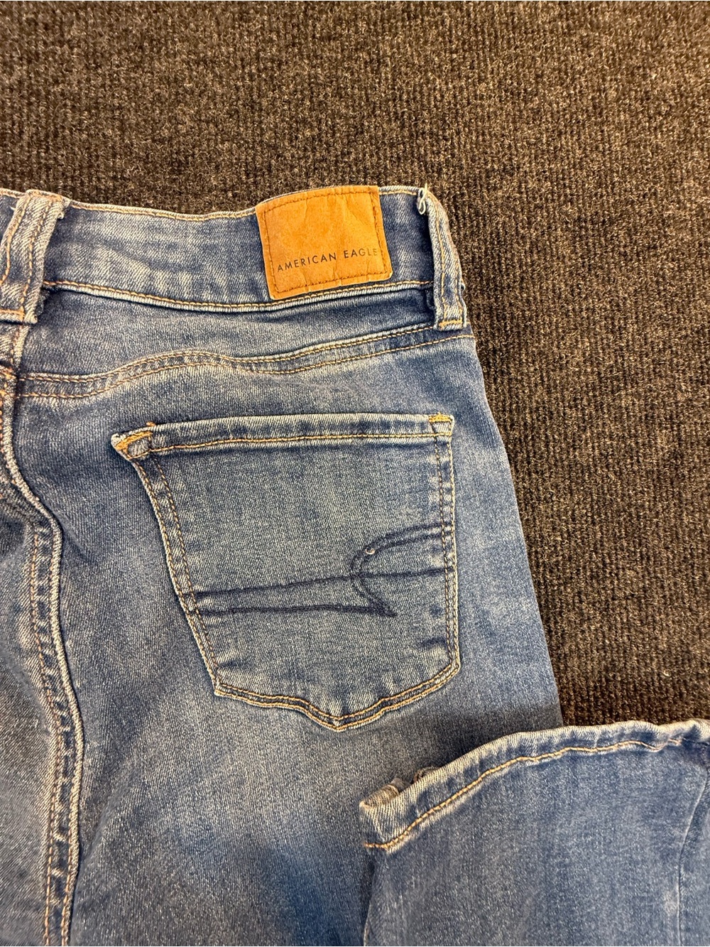 Light Blue Women's Bootcut Jeans American Eagle mid rise skinny kick